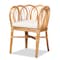 Bali & Pari Melody Modern and Contemporary Natural Rattan Dining Chair 185-11868-Zoro - alternate 1